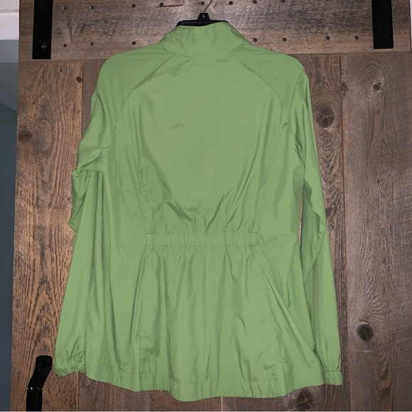 Women’s L GUIDE SERIES Green Nylon Packable Zip Front Jacket Cute Style EXC - Picture 8 of 12